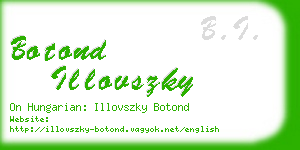 botond illovszky business card